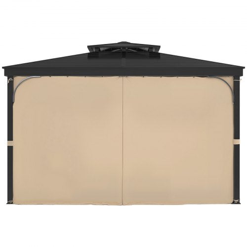 Gazebo Curtains Outdoor 12 x 10 x 73 Gazebos 4Panel Sidewall Gazebo