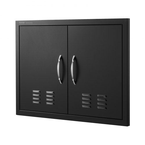 BBQ Access Door 30W x 21H Inch Double Outdoor Kitchen Door Cold Plate