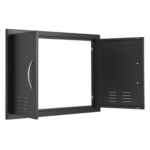 BBQ Access Door 30W x 21H Inch Double Outdoor Kitchen Door Cold Plate