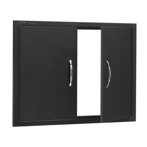 BBQ Access Door 31W x 24H Inch Double Outdoor Kitchen Door Cold Plate