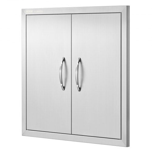 BBQ Access Door 24W x 24H Inch Double Outdoor Kitchen Door Stainless Steel