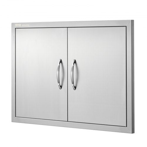 BBQ Access Door 30W x 21H Inch Double Outdoor Kitchen Door Stainless Steel