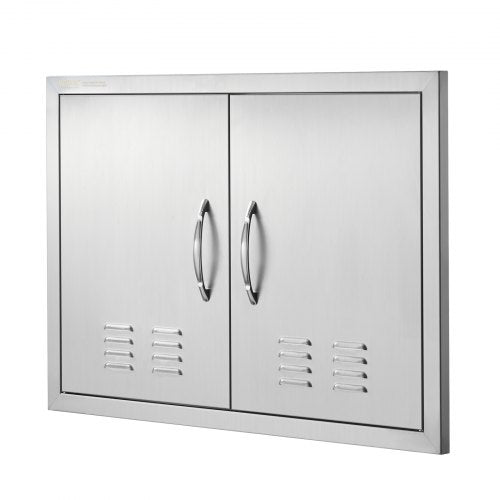 BBQ Access Door 30W x 21H Inch Double Outdoor Kitchen Door Stainless Steel