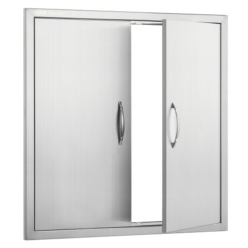 BBQ Access Door 31W x 31H Inch Double Outdoor Kitchen Door Stainless Steel