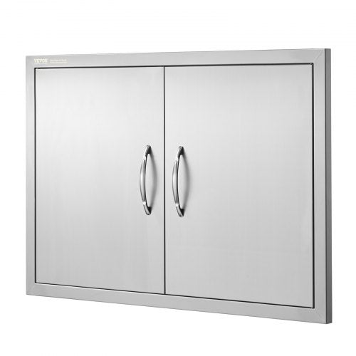 BBQ Access Door 33W x 22H Inch Double Outdoor Kitchen Door Stainless Steel