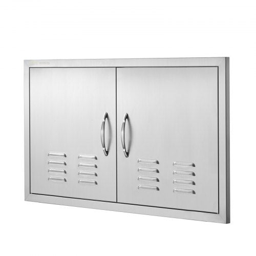 BBQ Access Door 36W x 21H Inch Double Outdoor Kitchen Door Stainless Steel