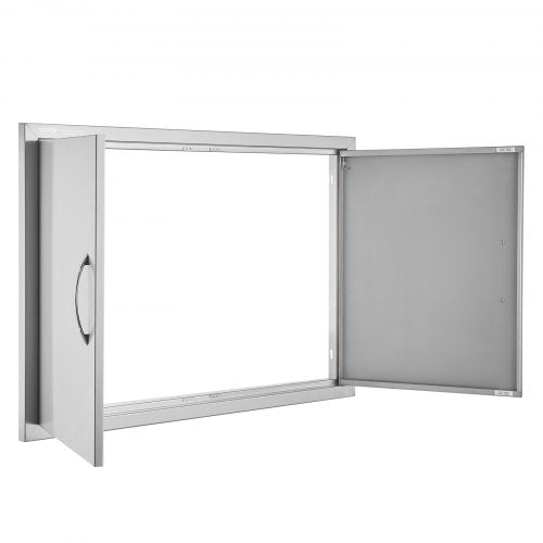 BBQ Access Door 36W x 24H Inch Double Outdoor Kitchen Door Stainless Steel