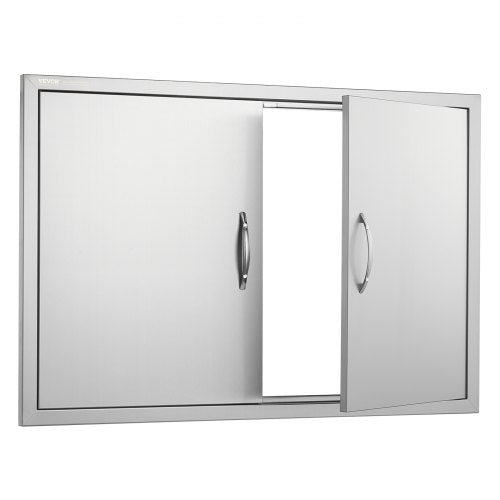 BBQ Access Door 39W x 26H Inch Double Outdoor Kitchen Door Stainless Steel
