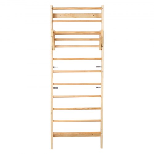 Swedish Ladder Wall Gym 10Level Solid Wood Indoor Jungle Gym 220lbs