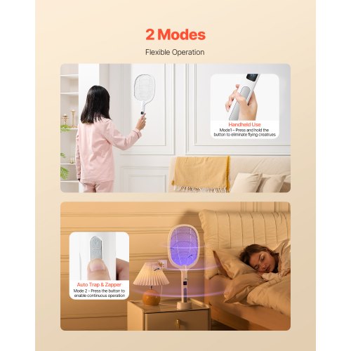 Electric Fly Swatter Zapper Racket with 3 Layers Mesh Digital Screen