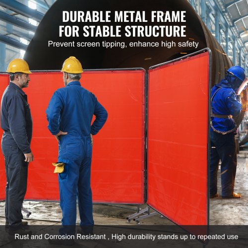 Welding Screen with Frame 6 x 6 3 Panel Welding Curtain Screens