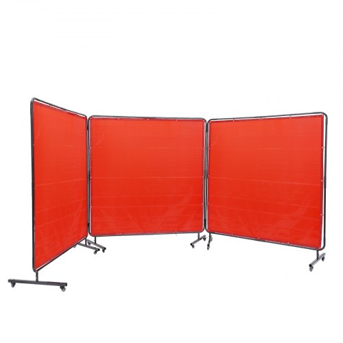 Welding Screen with Frame 6 x 6 3 Panel Welding Curtain Screens