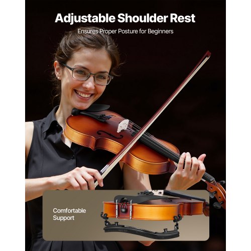 Violin 44 Full Size for Adults Violin Fiddle Set for Beginners Student 3