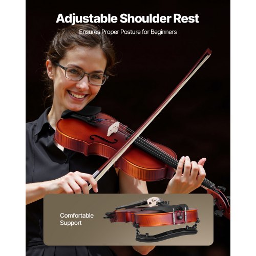 Violin 44 Full Size for Adults Violin Fiddle Set for Beginners Student 4