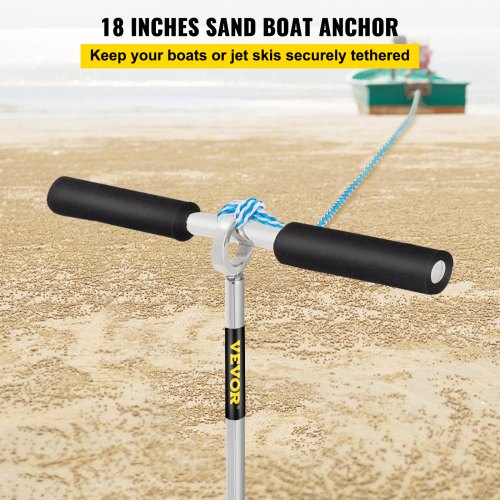 Sand Anchor 18 Length Auger to The Beach and Sandbar 316 Stainless Steel