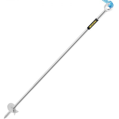 Sand Anchor 36 Length Auger to The Beach and Sandbar 316 Stainless Steel
