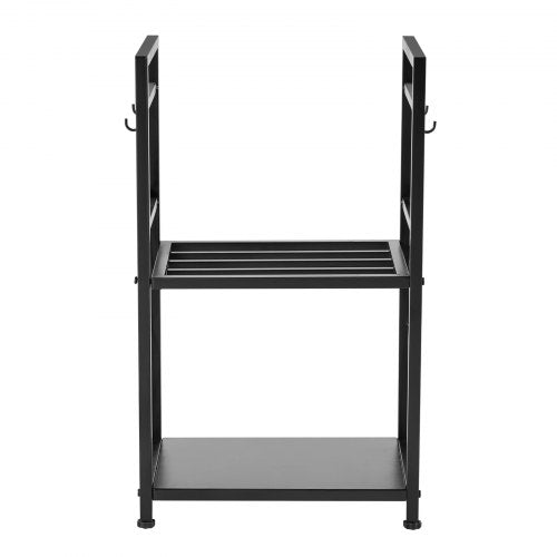 Indoor Firewood Rack 1.3 ft 2Tier Firewood Holder with Fireplace Tools