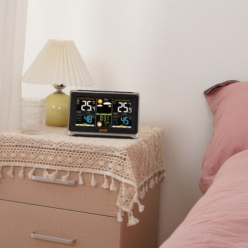 Weather Station Indoor Outdoor 75 in Color Display Wireless Digital Home