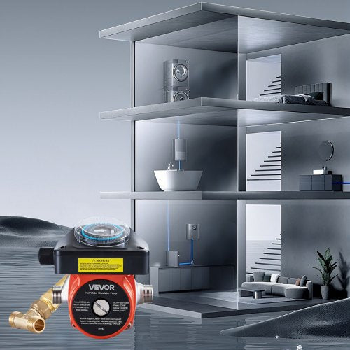 Hot Water Recirculating Pump with Bypass Valve Instant Recirculation Pump