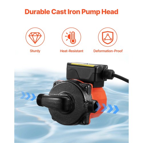 Hot Water Recirculating Pump 10 GPM Instant Circulation Circulator Pump 1