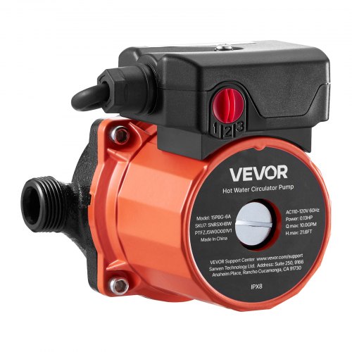 Hot Water Recirculating Pump 10 GPM Instant Circulation Circulator Pump 1