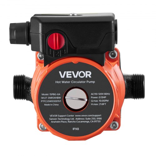 Hot Water Recirculating Pump 10 GPM Instant Circulation Circulator Pump 1