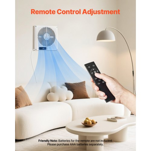 75Inch Room to Room Fan 2in1 305 CFM Through Wall Fan with Remote