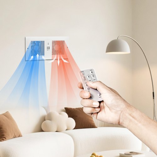 4Inch Room to Room Fan 2in1 300 CFM Through Wall Fan with Remote Control