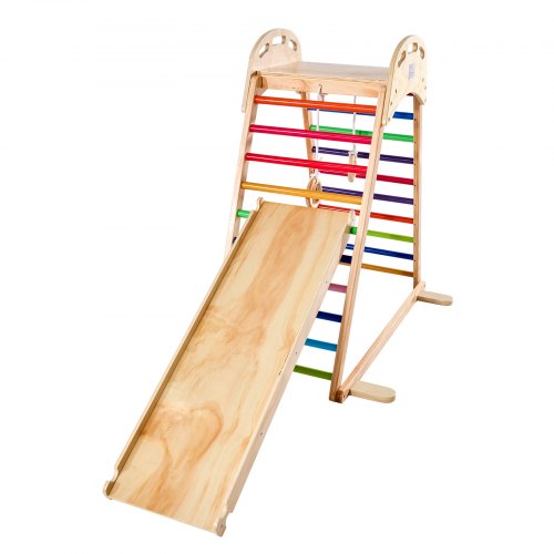 Indoor Playground Jungle Gym 4in1 Wooden Indoor Playground Playset