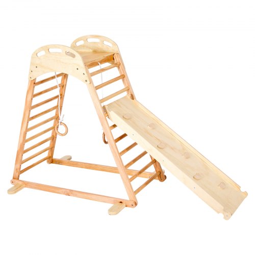 Indoor Playground Jungle Gym 4in1 Wooden Indoor Playground Climbing Toys