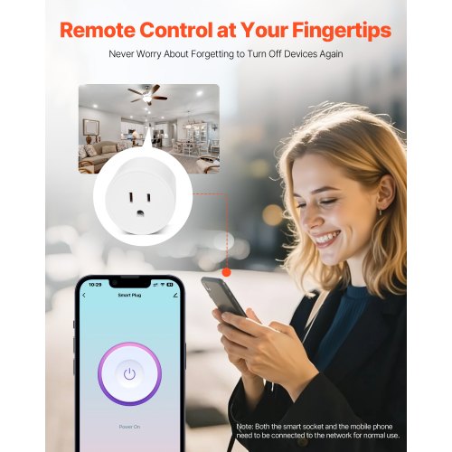 Smart Plug WiFi Smart Outlet Compatible with Alexa and Google Home WiFi