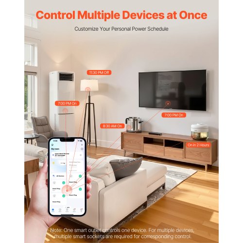 Smart Plug WiFi Smart Outlet Compatible with Alexa and Google Home WiFi