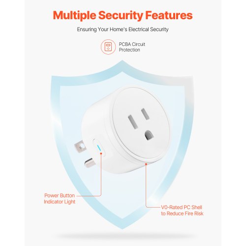 Smart Plug WiFi Smart Outlet Compatible with Alexa and Google Home WiFi