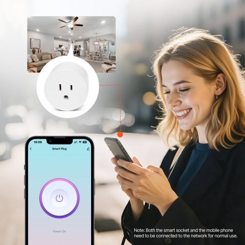 Smart Plug WiFi Smart Outlet Compatible with Alexa and Google Home WiFi