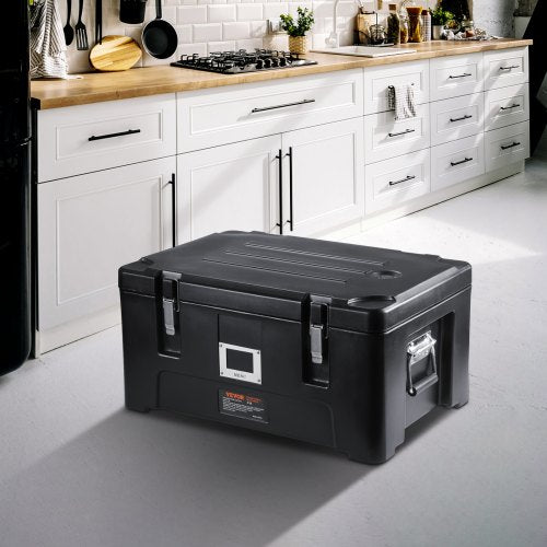 Insulated Food Pan Carrier 36Qt Capacity Stackable Catering Hot Box with 3