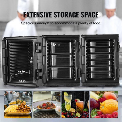 Insulated Food Pan Carrier 82 Qt Hot Box for Catering LLDPE Food Box