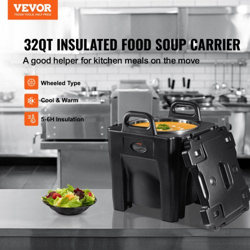 Insulated Food Carrier 32Qt Capacity Stackable Catering Hot Box