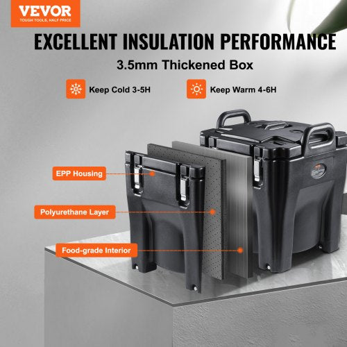 Insulated Food Carrier 32Qt Capacity Stackable Catering Hot Box