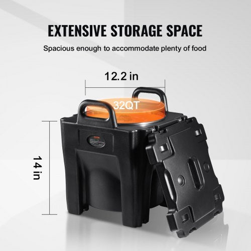 Insulated Food Carrier 32Qt Capacity Stackable Catering Hot Box
