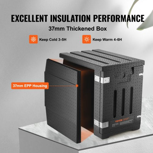 Insulated Food Pan Carrier 82 Qt Hot Box for Catering LLDPE Food Box