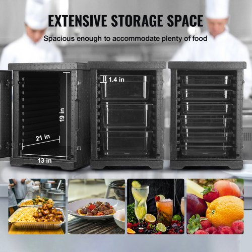Insulated Food Pan Carrier 82 Qt Hot Box for Catering LLDPE Food Box