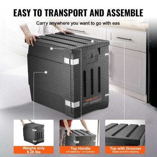 Insulated Food Pan Carrier 82 Qt Hot Box for Catering LLDPE Food Box
