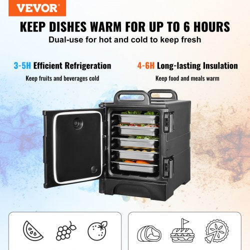 Insulated Food Pan Carrier 81 Qt Hot Box for Catering Food Box Carrier