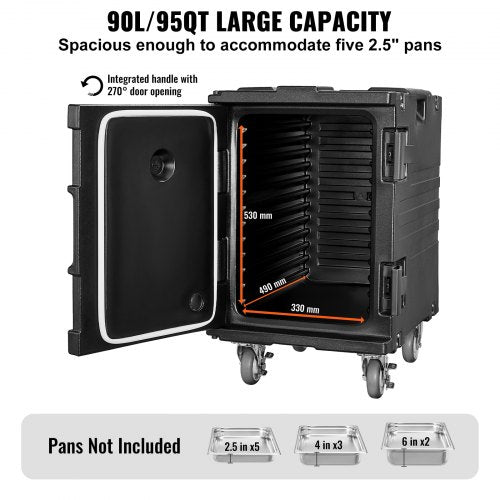 Insulated Food Pan Carrier 95 Qt Hot Box for Catering Food Box Carrier