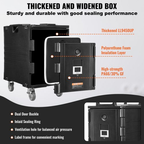 Insulated Food Pan Carrier 95 Qt Hot Box for Catering Food Box Carrier