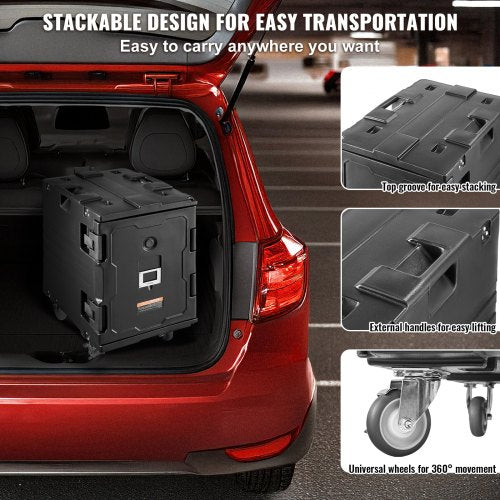 Insulated Food Pan Carrier 95 Qt Hot Box for Catering Food Box Carrier