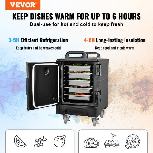 Insulated Food Pan Carrier 81 Qt Hot Box for Catering Food Box Carrier