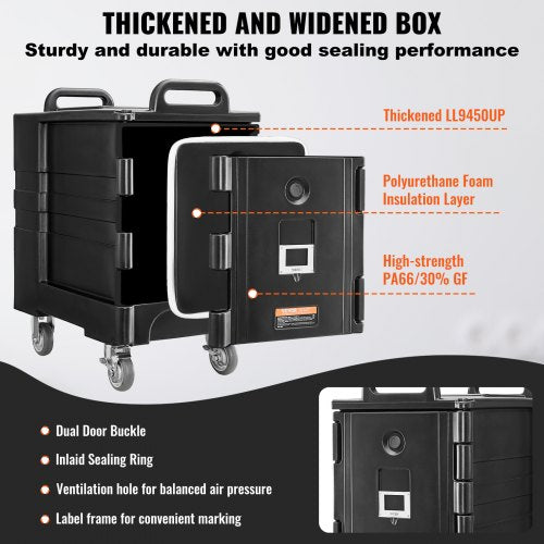 Insulated Food Pan Carrier 81 Qt Hot Box for Catering Food Box Carrier