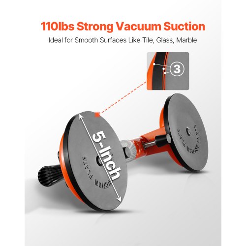 Seamless Seam Setter 2 Packs Granite Seam Setter with 5 in Vacuum Suction