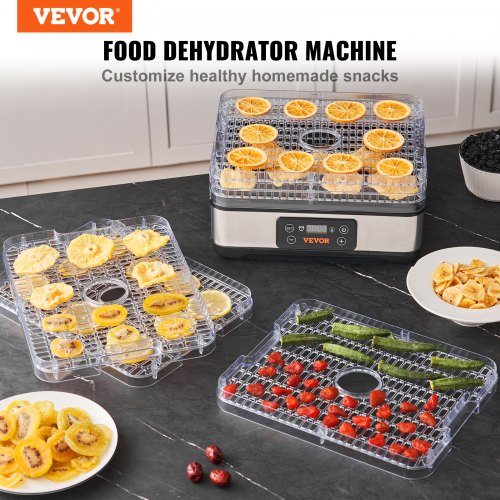 Food Dehydrator Machine 5Tray Fruit Dehydrator 300W Electric Food Dryer
